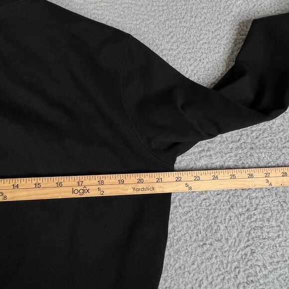 Tesla Unisex Sweatshirt L Black Crew Neck Fleece Pullover Embroidered Sweater - Picture 10 of 10